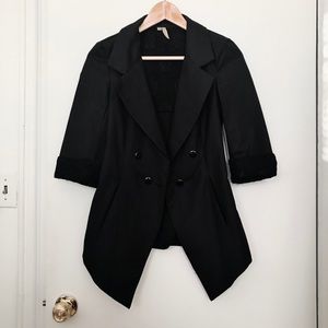 Black 3/4 sleeve blazer